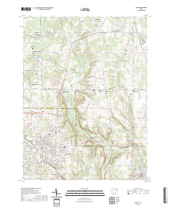 US Topo 7.5-minute map for Salem OH