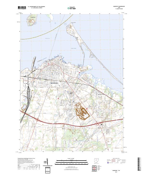 US Topo 7.5-minute map for Sandusky OH