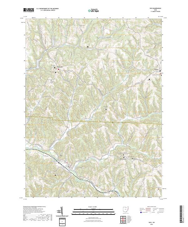 US Topo 7.5-minute map for Scio OH