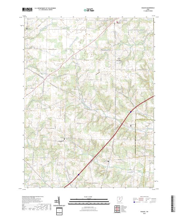 US Topo 7.5-minute map for Shauck OH