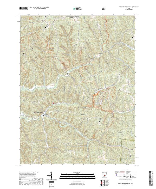 US Topo 7.5-minute map for South Bloomingville OH