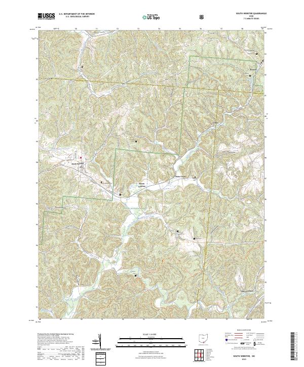 US Topo 7.5-minute map for South Webster OH