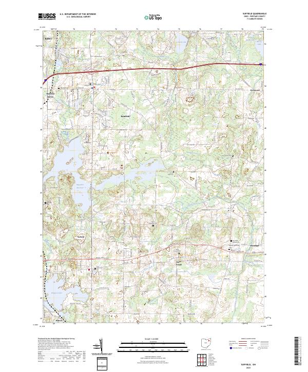 US Topo 7.5-minute map for Suffield OH