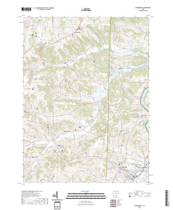 US Topo 7.5-minute map for Sugarcreek OH