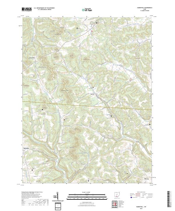 US Topo 7.5-minute map for Summithill OH