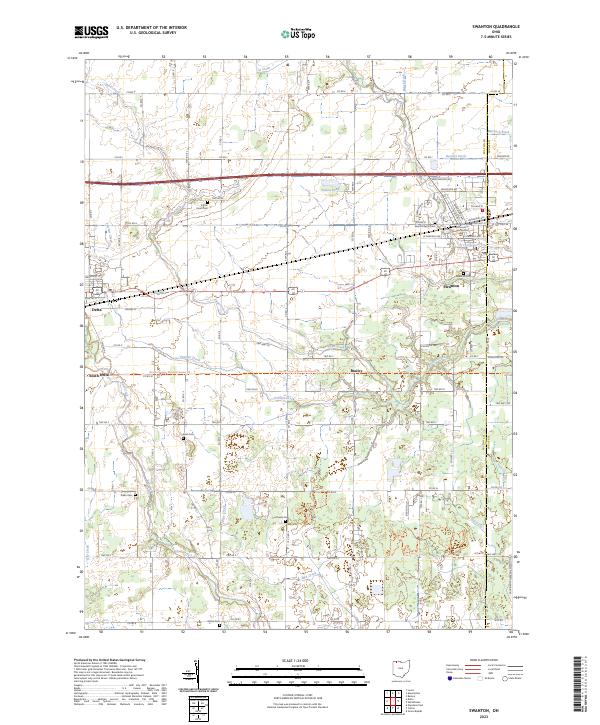 US Topo 7.5-minute map for Swanton OH