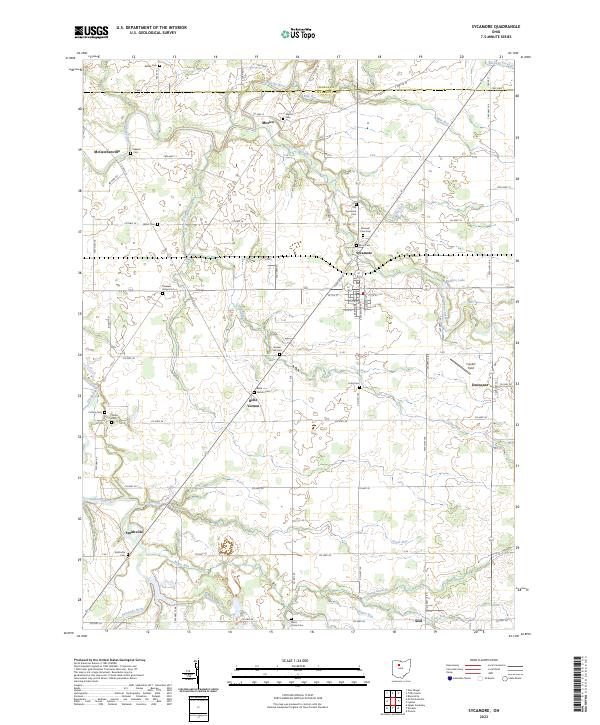 US Topo 7.5-minute map for Sycamore OH