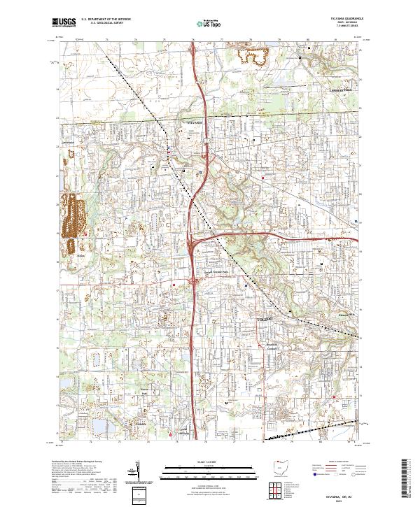 US Topo 7.5-minute map for Sylvania OHMI