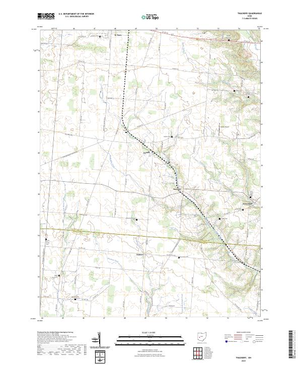 US Topo 7.5-minute map for Thackery OH