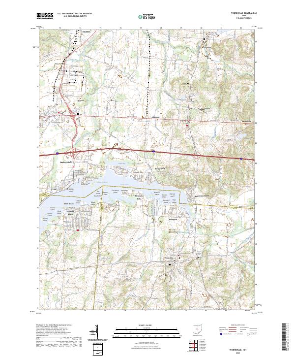 US Topo 7.5-minute map for Thornville OH