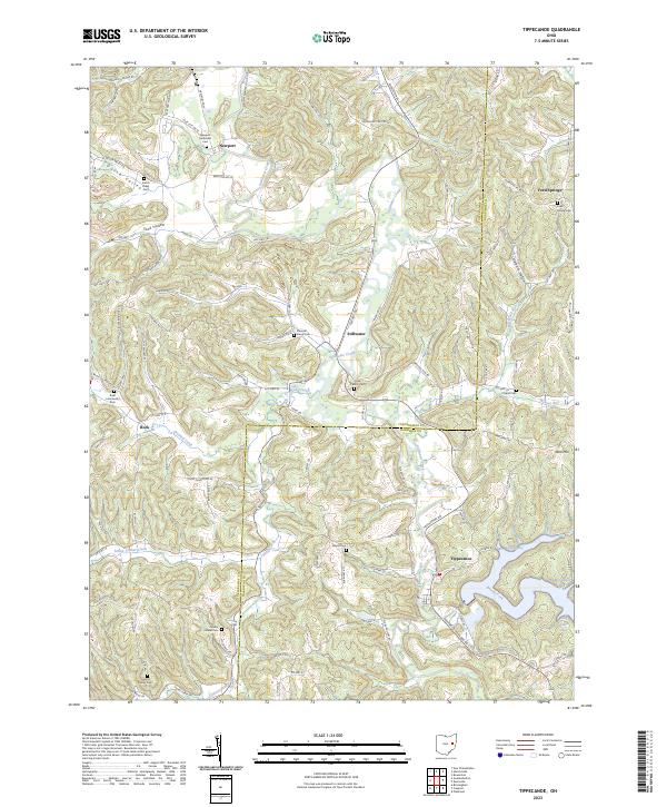 US Topo 7.5-minute map for Tippecanoe OH