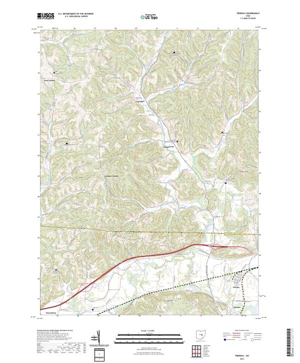 US Topo 7.5-minute map for Trinway OH