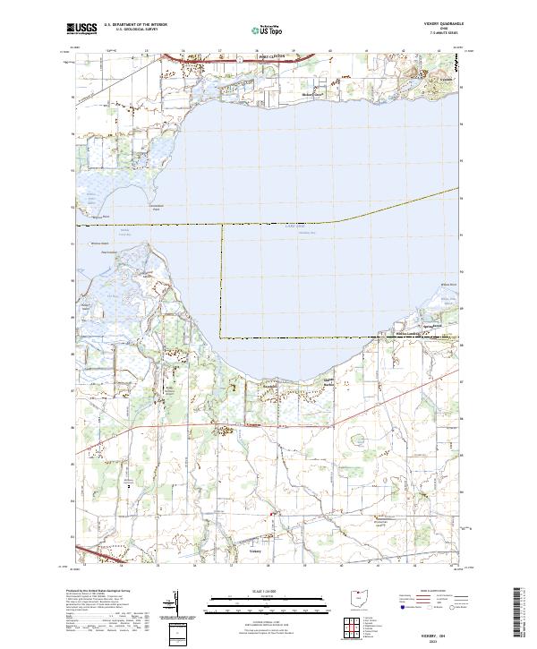 US Topo 7.5-minute map for Vickery OH