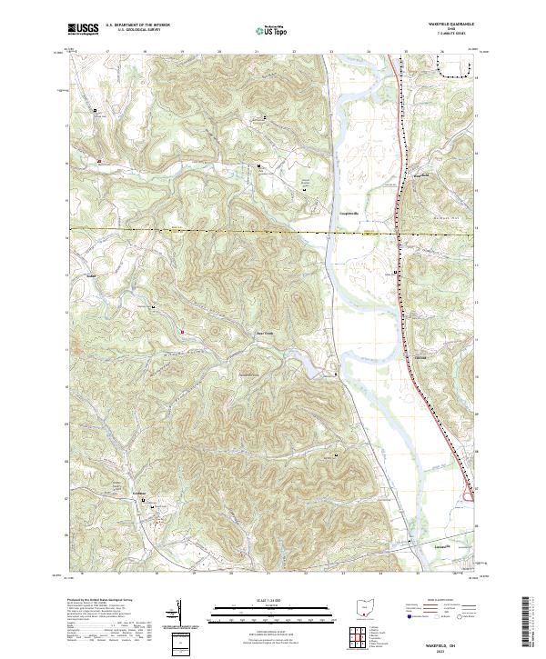 US Topo 7.5-minute map for Wakefield OH