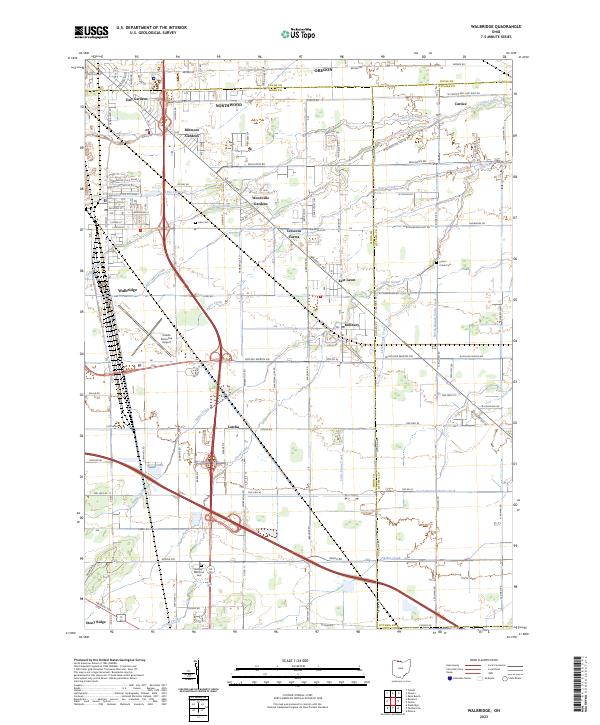 US Topo 7.5-minute map for Walbridge OH