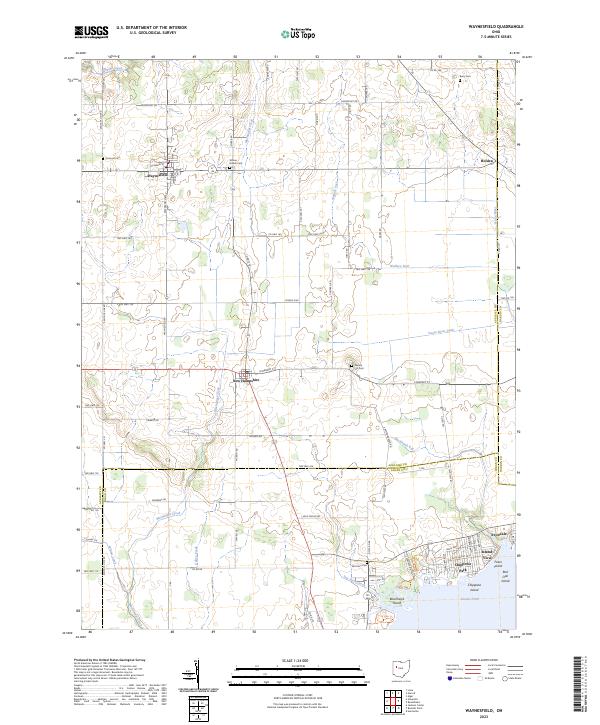 US Topo 7.5-minute map for Waynesfield OH