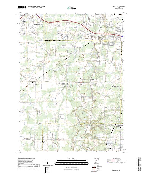 US Topo 7.5-minute map for West View OH