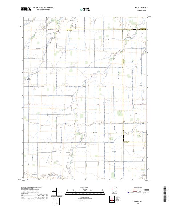 US Topo 7.5-minute map for Wetsel OH