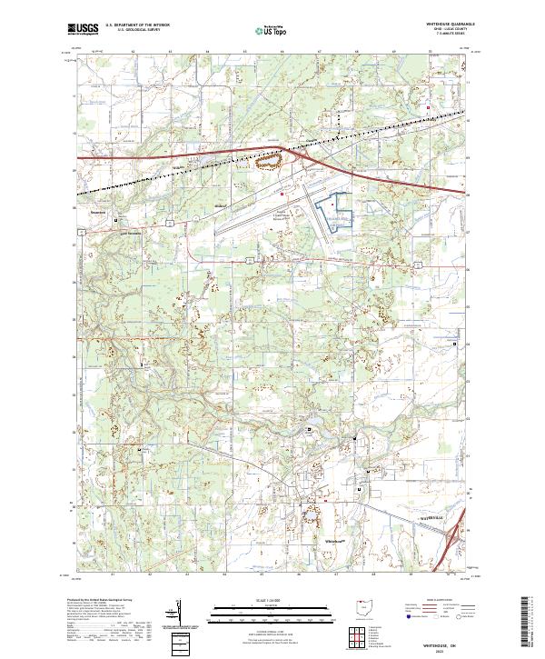 US Topo 7.5-minute map for Whitehouse OH