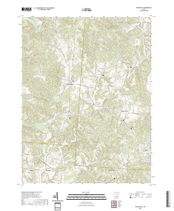 US Topo 7.5-minute map for Wilkesville OH