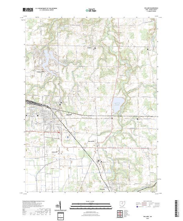 US Topo 7.5-minute map for Willard OH