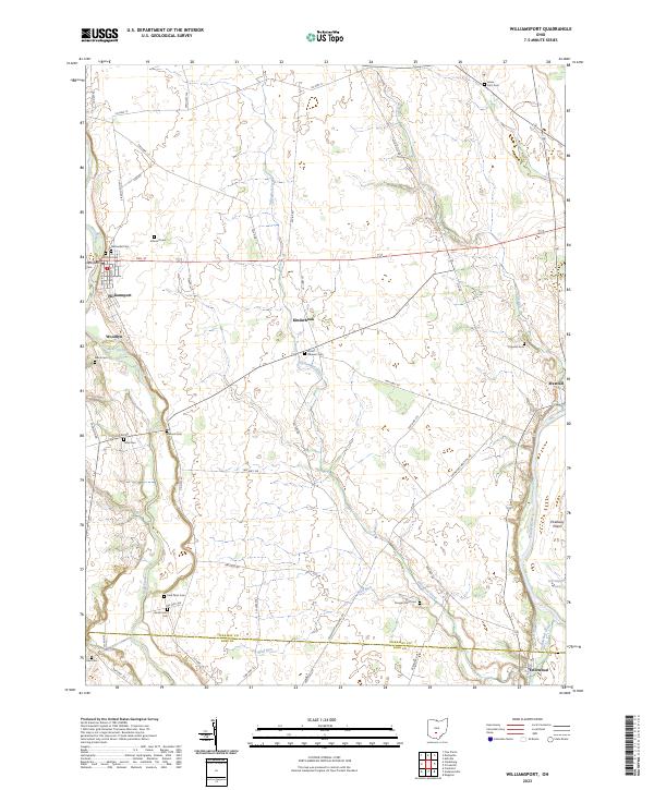 US Topo 7.5-minute map for Williamsport OH