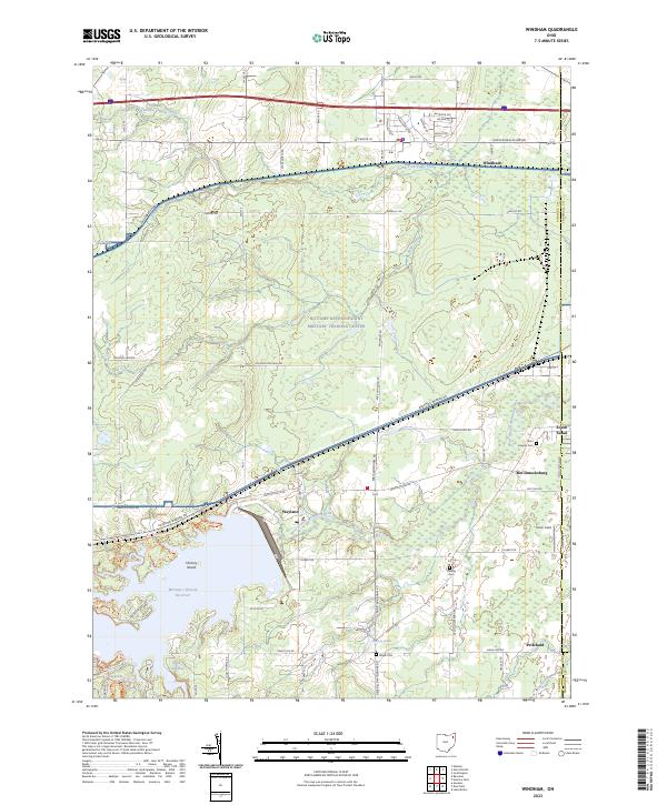 US Topo 7.5-minute map for Windham OH