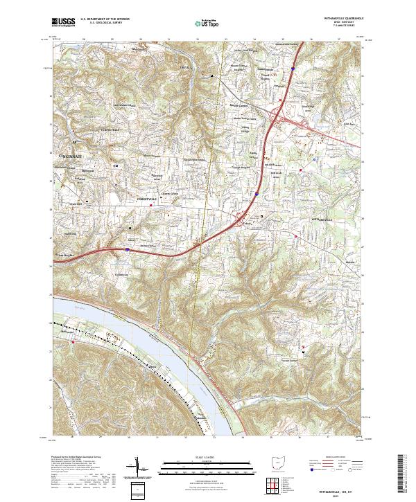 US Topo 7.5-minute map for Withamsville OHKY