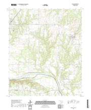 US Topo 7.5-minute map for Achille OKTX