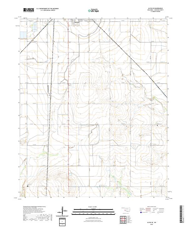 US Topo 7.5-minute map for Altus SE OK