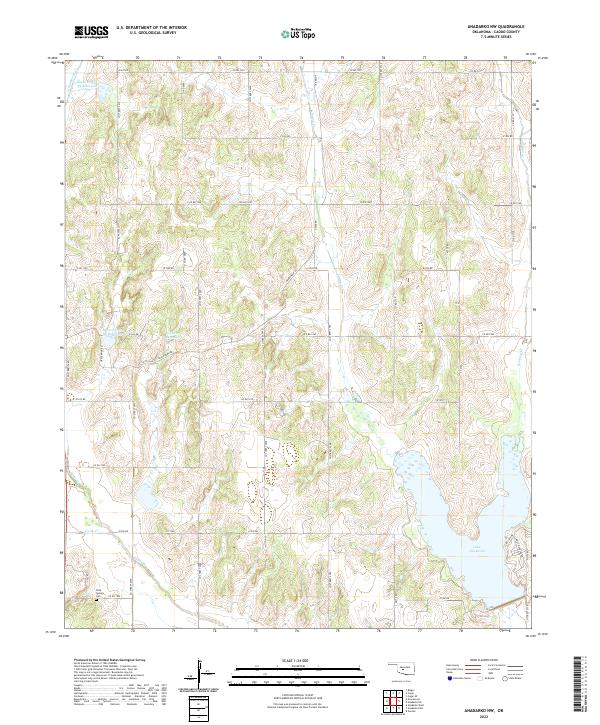 US Topo 7.5-minute map for Anadarko NW OK