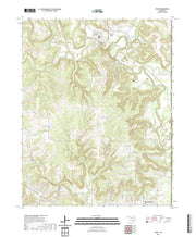 US Topo 7.5-minute map for Avant OK