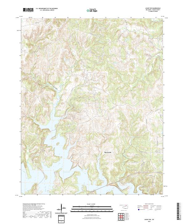 US Topo 7.5-minute map for Avant NW OK