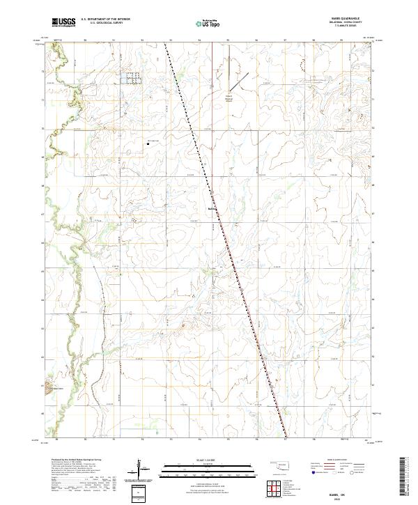 US Topo 7.5-minute map for Babbs OK