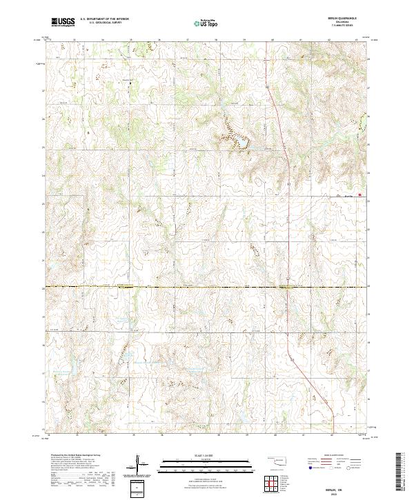 US Topo 7.5-minute map for Berlin OK