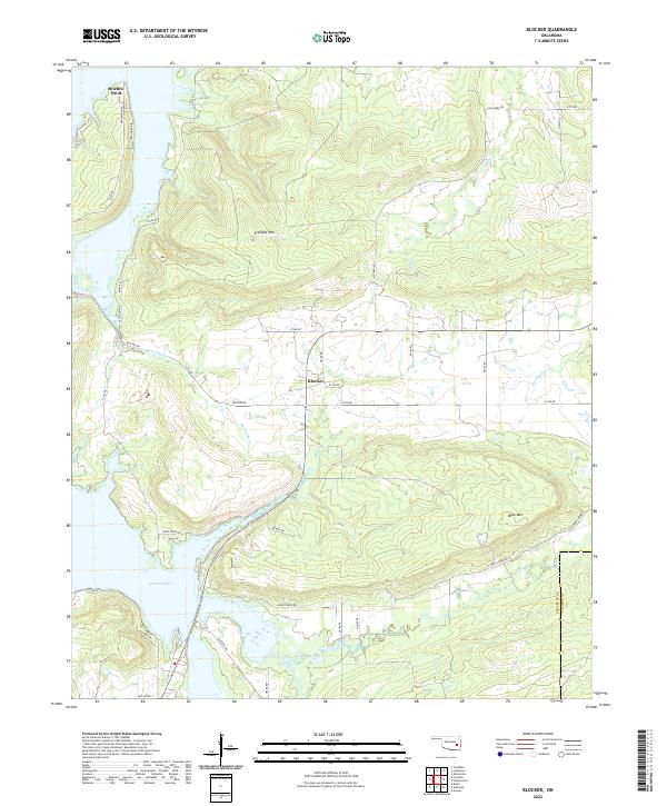 US Topo 7.5-minute map for Blocker OK