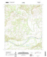 US Topo 7.5-minute map for Bluff OKTX