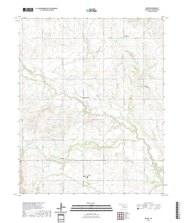 US Topo 7.5-minute map for Boone OK