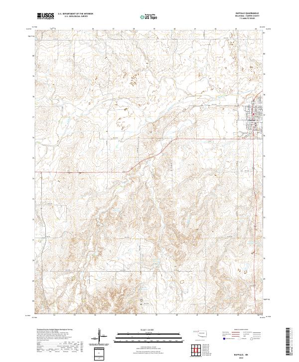 US Topo 7.5-minute map for Buffalo OK