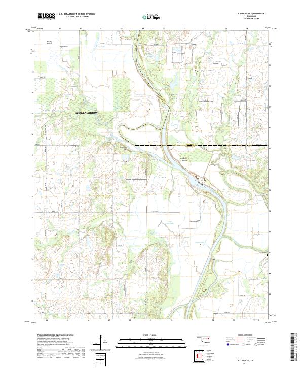 US Topo 7.5-minute map for Catoosa SE OK