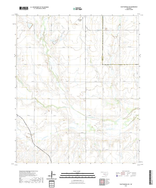 US Topo 7.5-minute map for Chattanooga SW OK