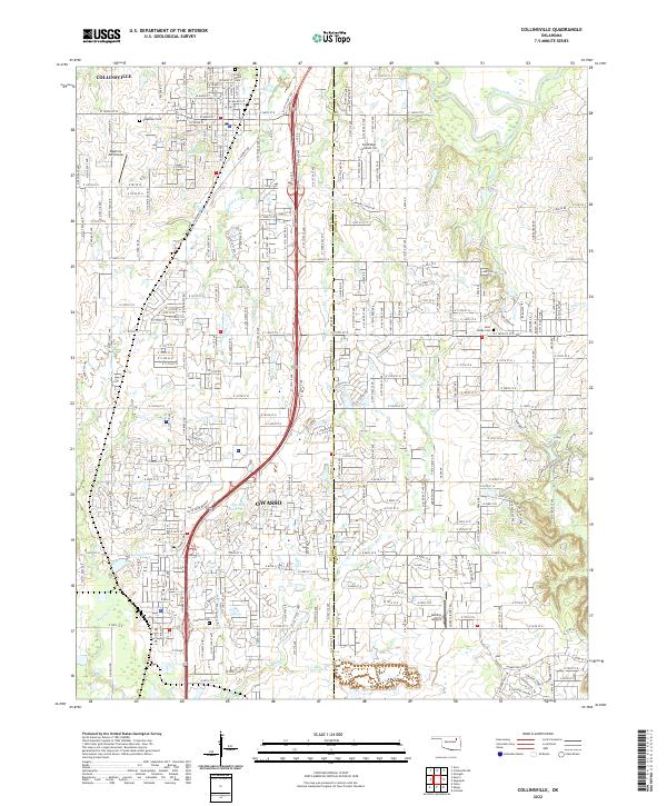 US Topo 7.5-minute map for Collinsville OK