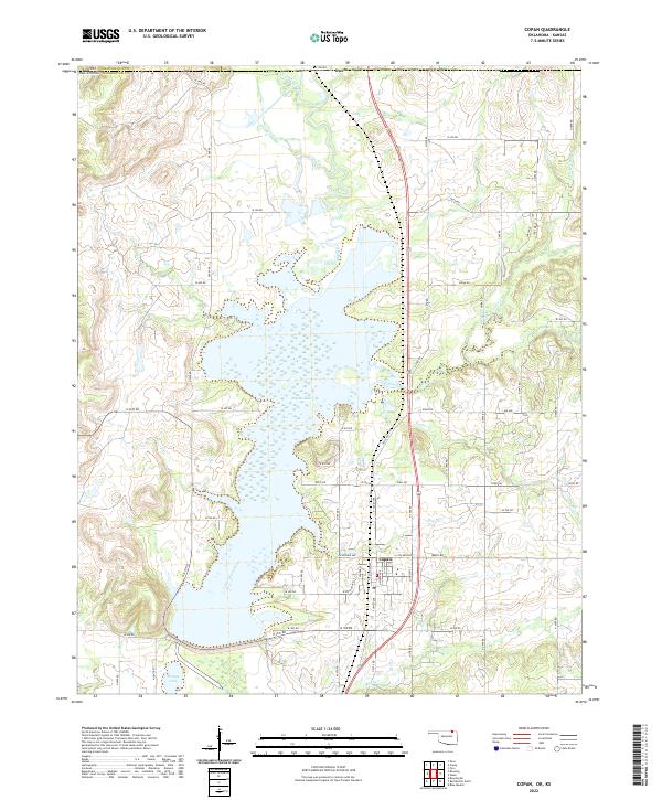 US Topo 7.5-minute map for Copan OKKS