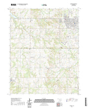 US Topo 7.5-minute map for Cushing OK