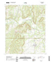 US Topo 7.5-minute map for Dustin OK