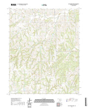 US Topo 7.5-minute map for East Roaring Creek OK