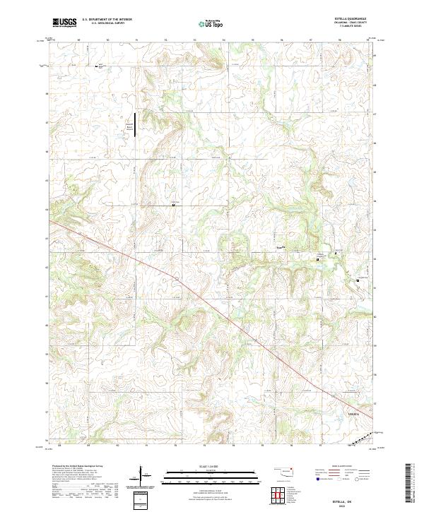 US Topo 7.5-minute map for Estella OK