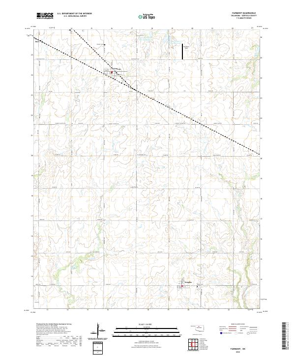 US Topo 7.5-minute map for Fairmont OK