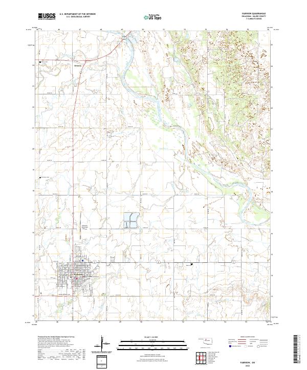 US Topo 7.5-minute map for Fairview OK