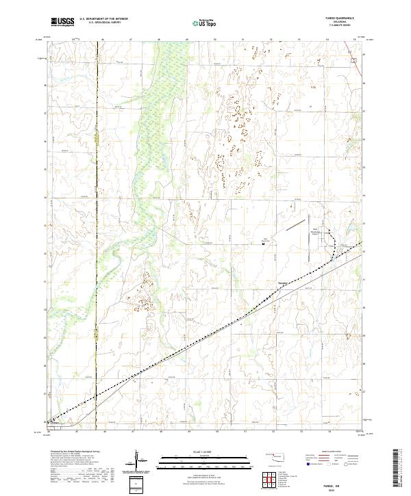 US Topo 7.5-minute map for Fargo OK